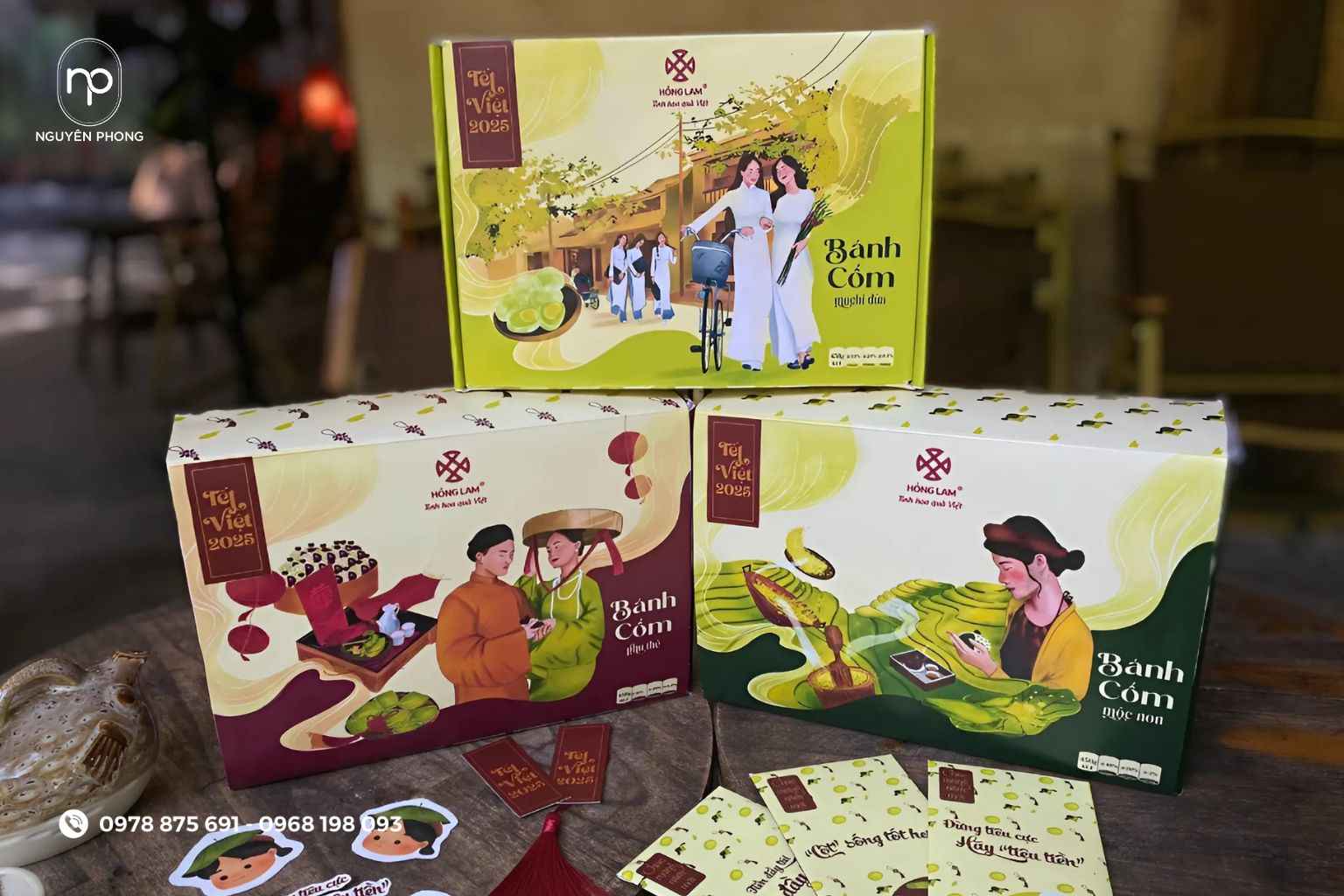 Hộp bánh cốm đẹp